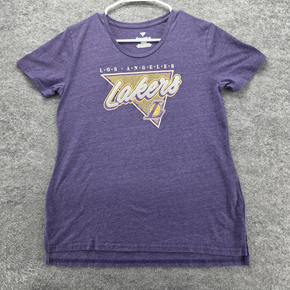 Los Angeles Lakers Shirt Womens Small Fanatics NBA Basketball Tee Soft Blend